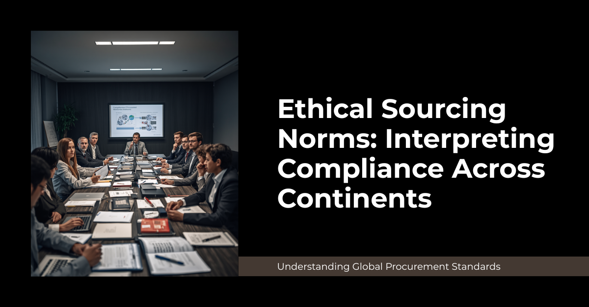 Ethical Sourcing Norms: Interpreting Compliance Across Continents